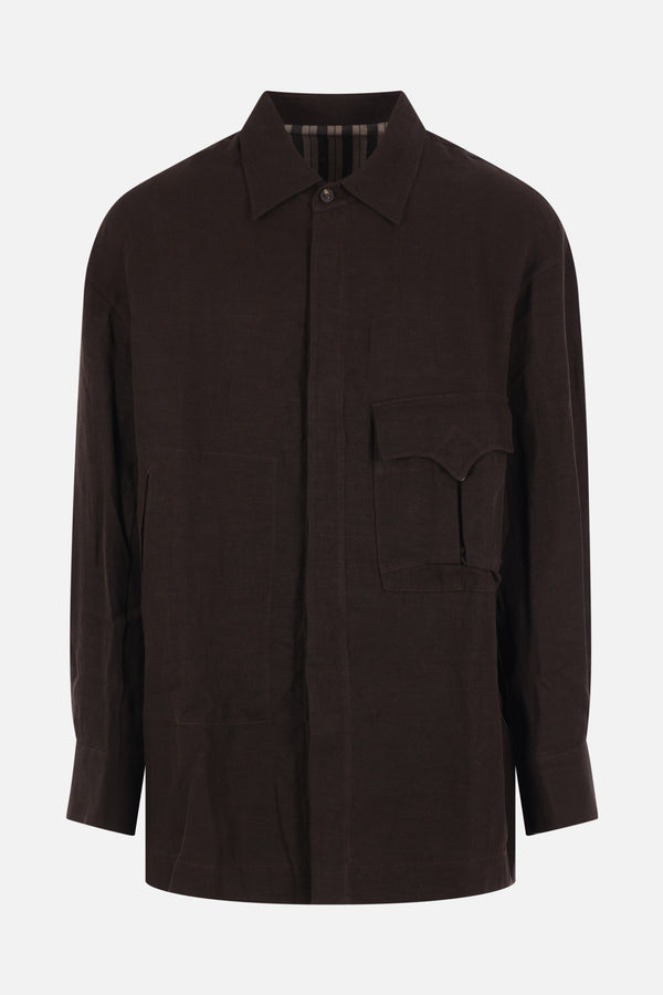 oversized shirt in linen