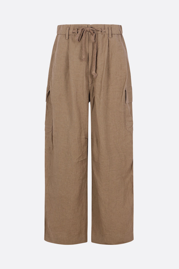 linen cargo trousers