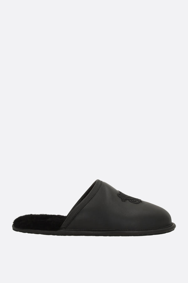 slipper in pelle liscia
