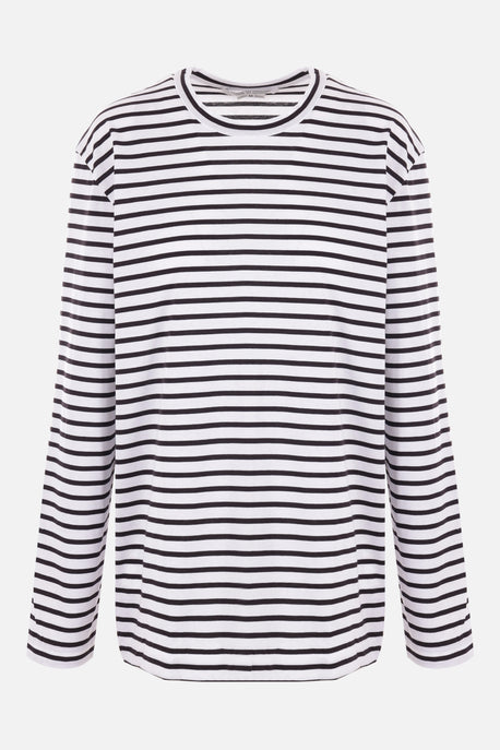 striped cotton long-sleeved t-shirt