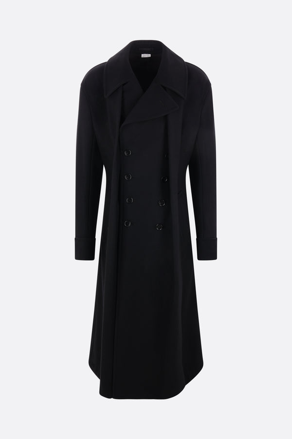 double-breasted wool coat