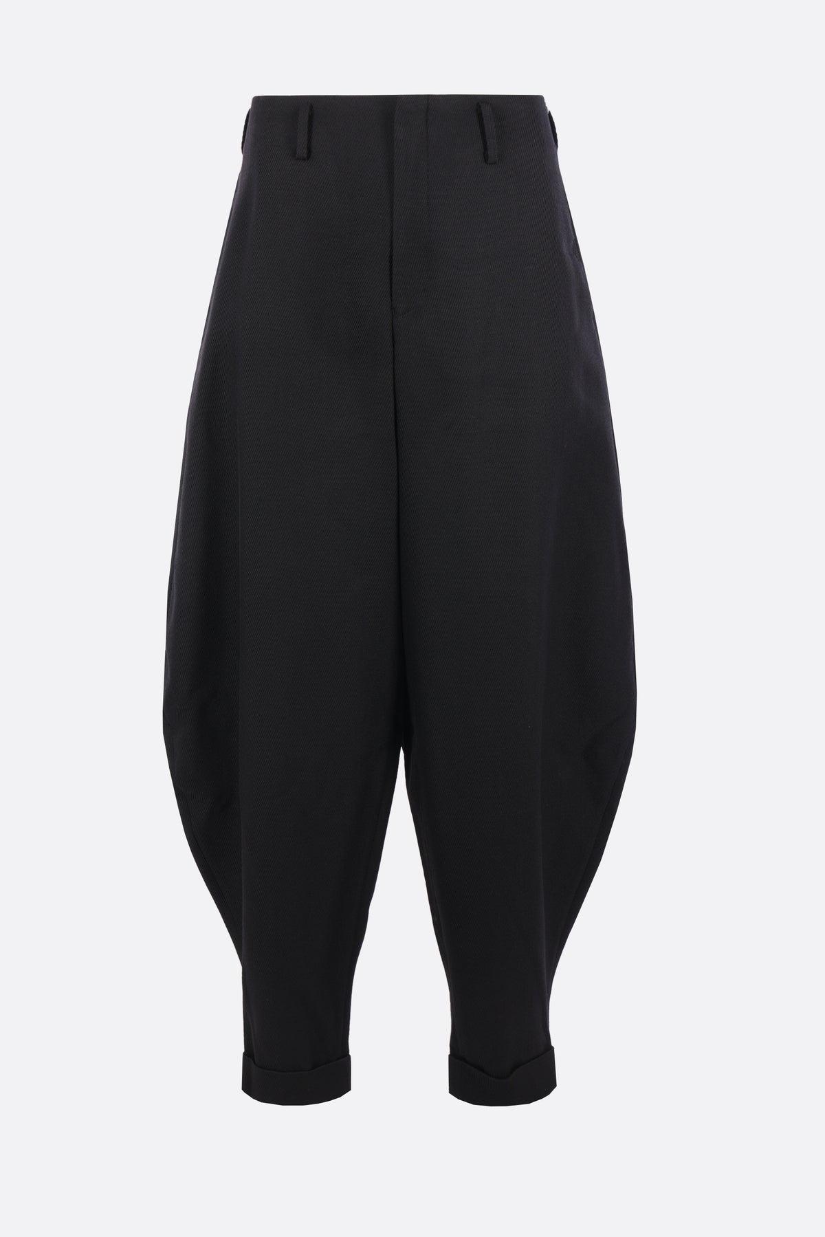 balloon-fit trousers in wool