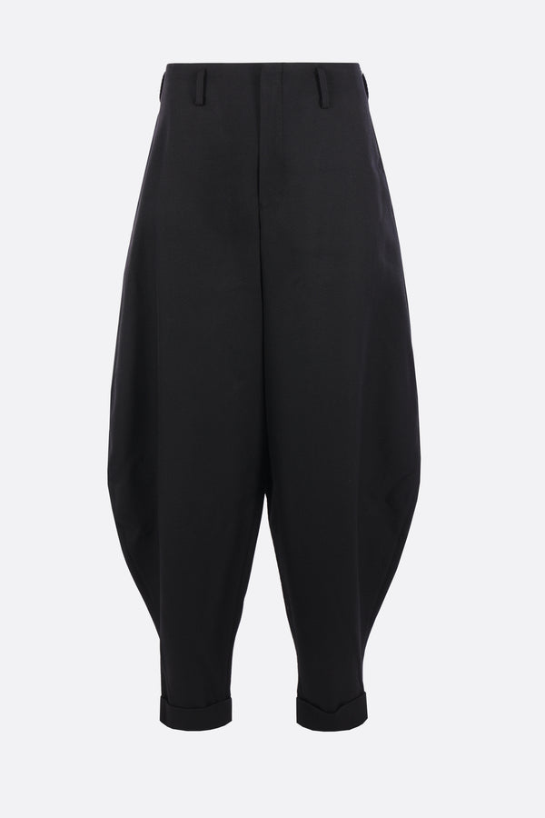 pantalone balloon in lana