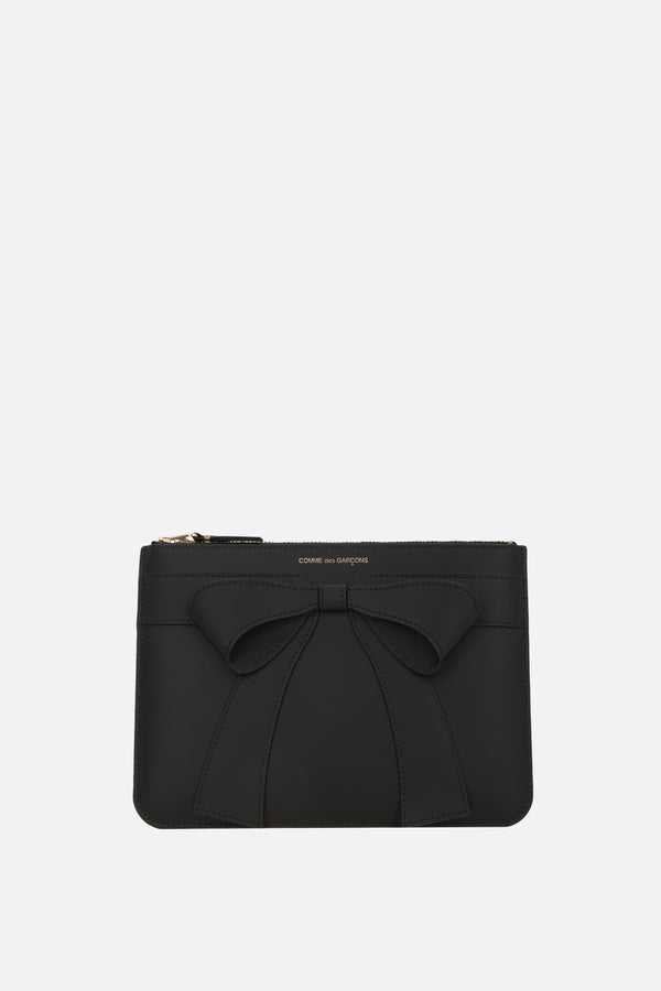 large pouch in smooth leather - Bow Line