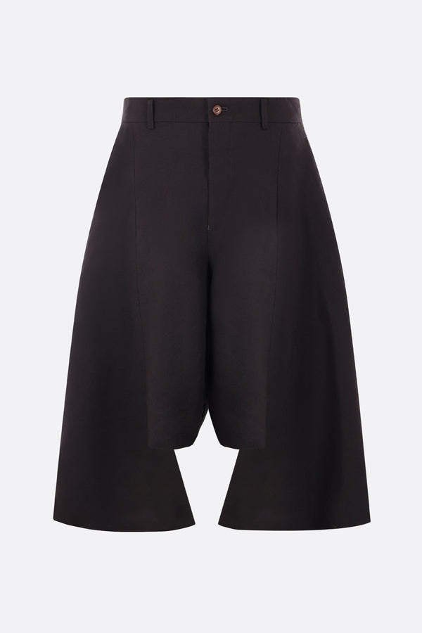 pantalone cropped oversize in twill tecnico
