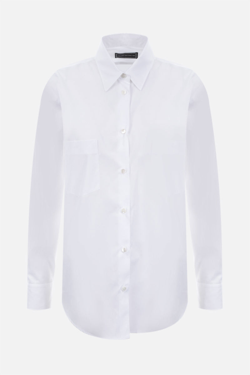 relaxed-fit poplin shirt