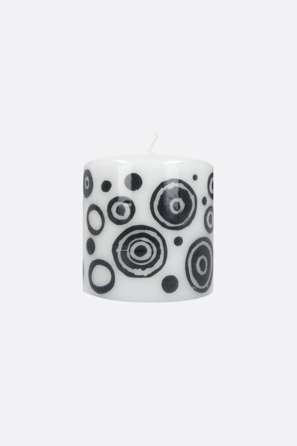 signature circles printed medium candle