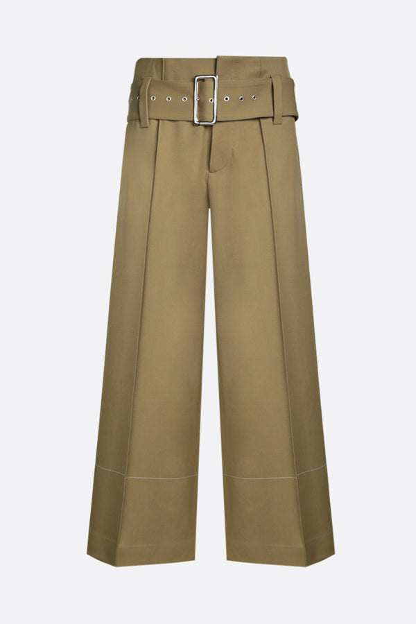 wool wide-leg pants