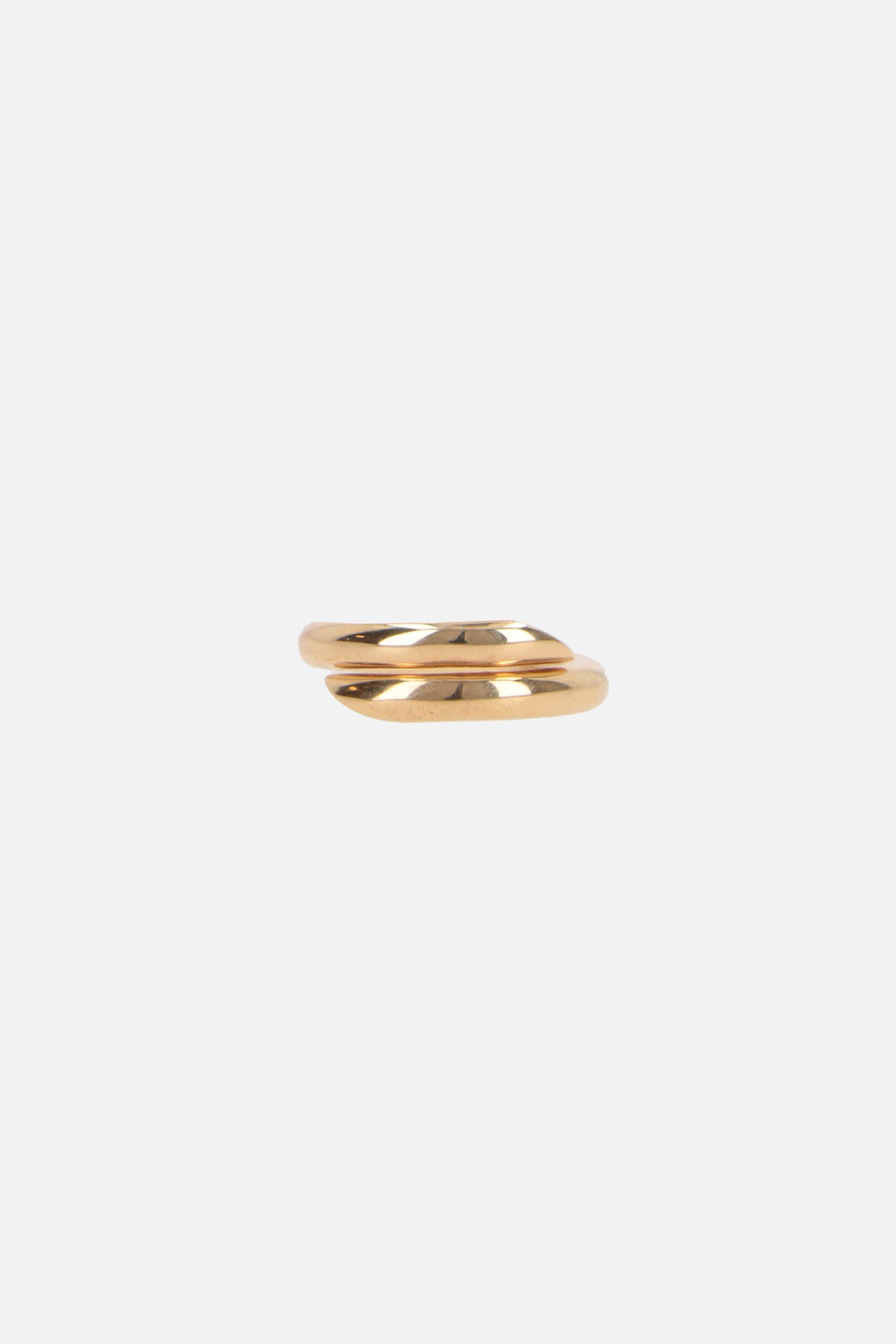 Tubo yellow gold ring