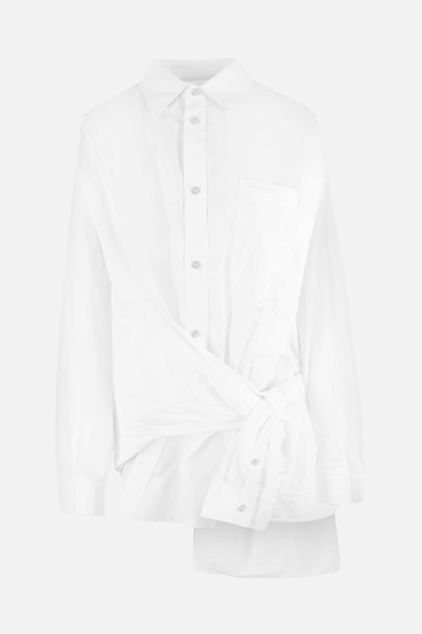 Cut-Up poplin shirt