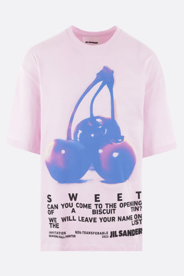 Night Shimmer logo printed cotton t-shirt