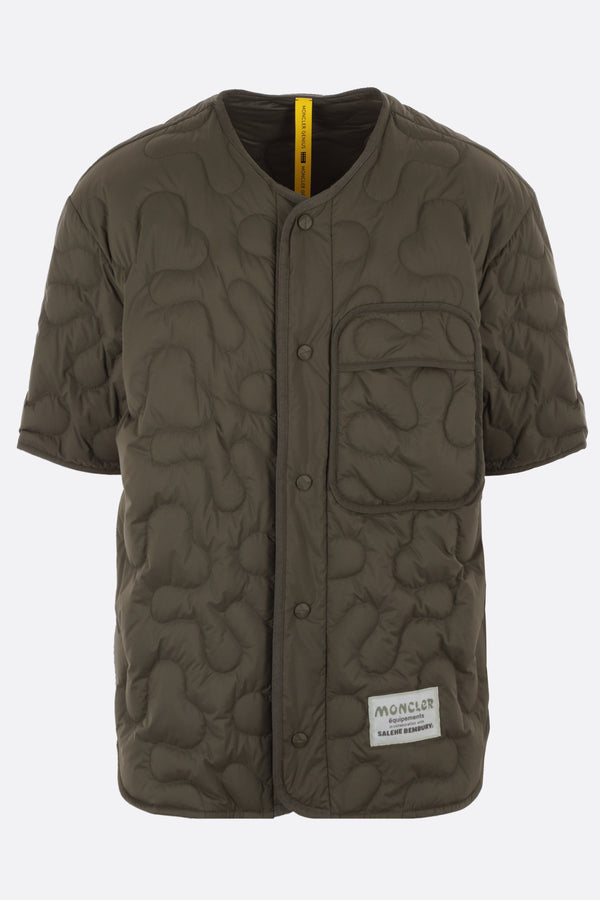 ultra-light nylon short-sleeved down jacket