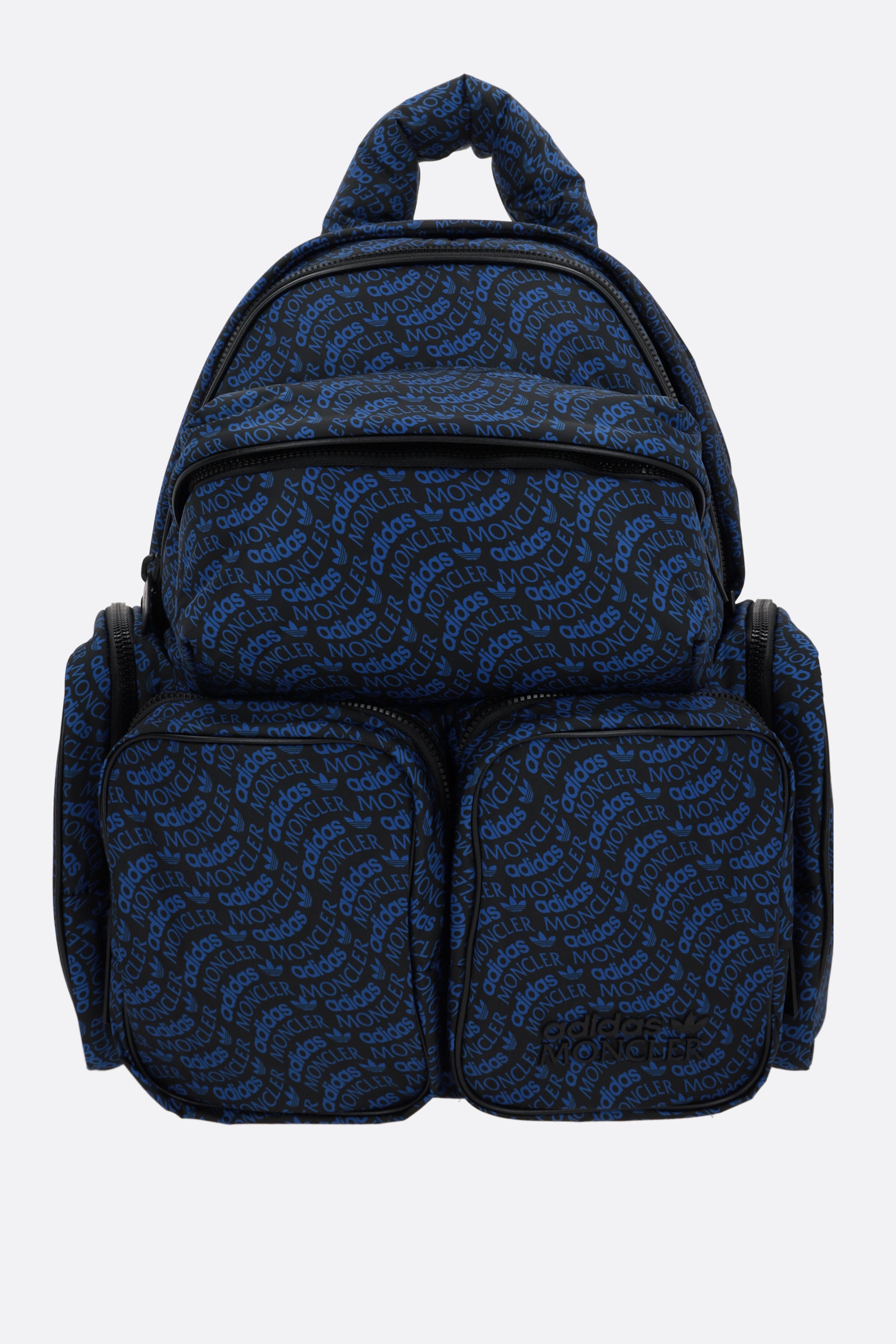 logo print recycled nylon backpack