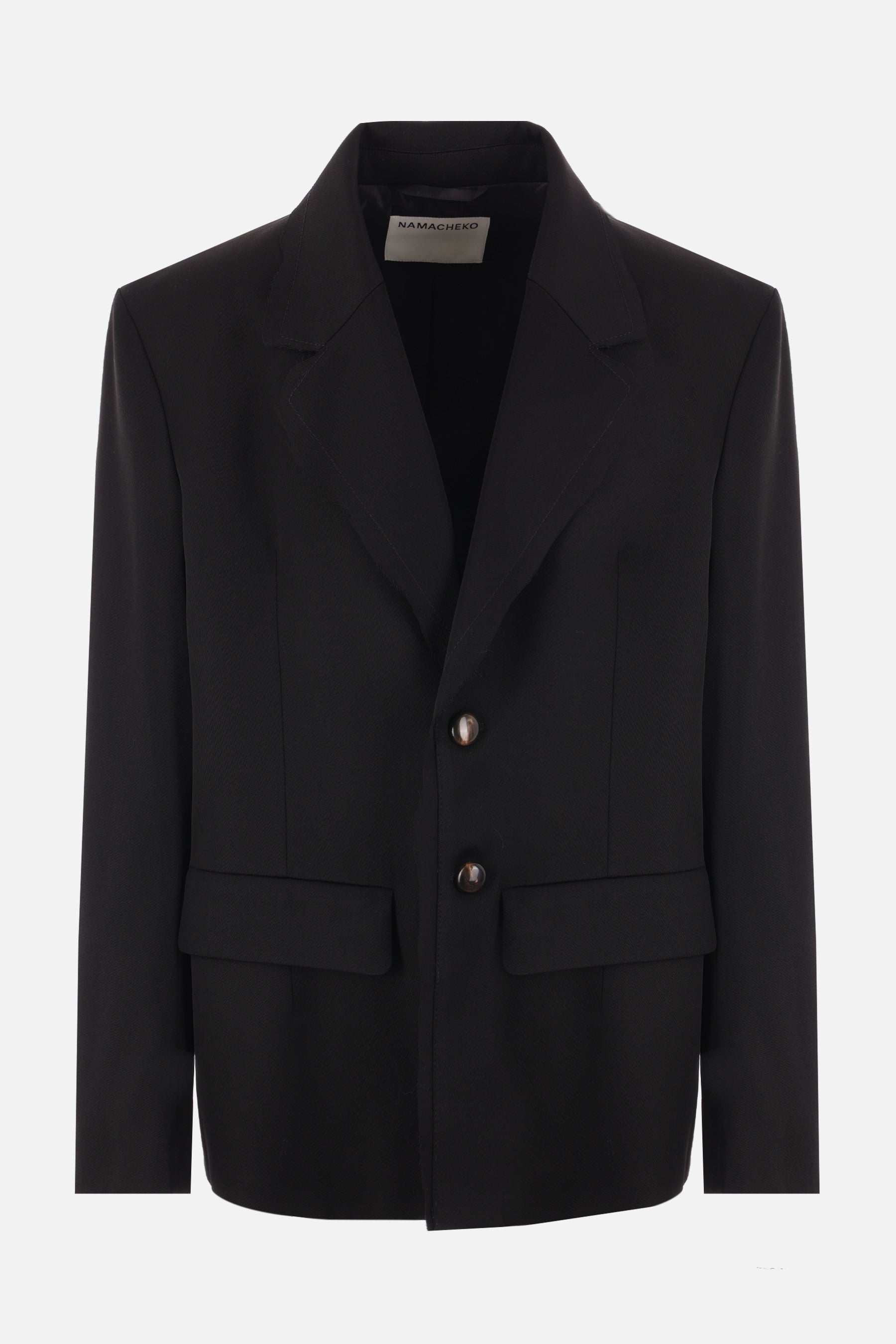 Beche tailoring single-breasted twill jacket