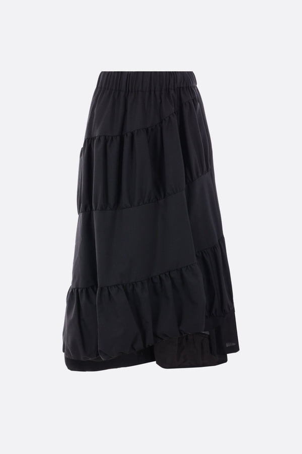 Grain de poudre midi skirt black - Women