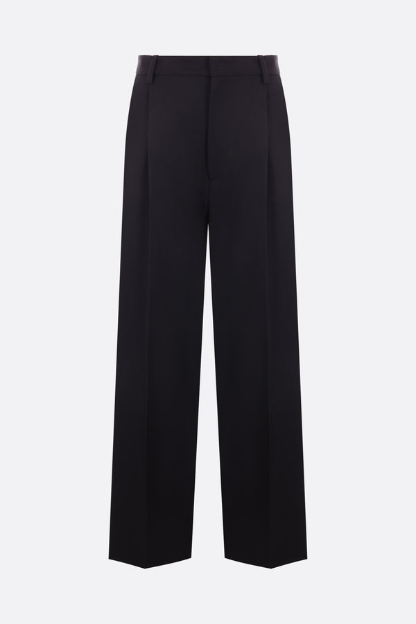 drill wide-leg oversized pants