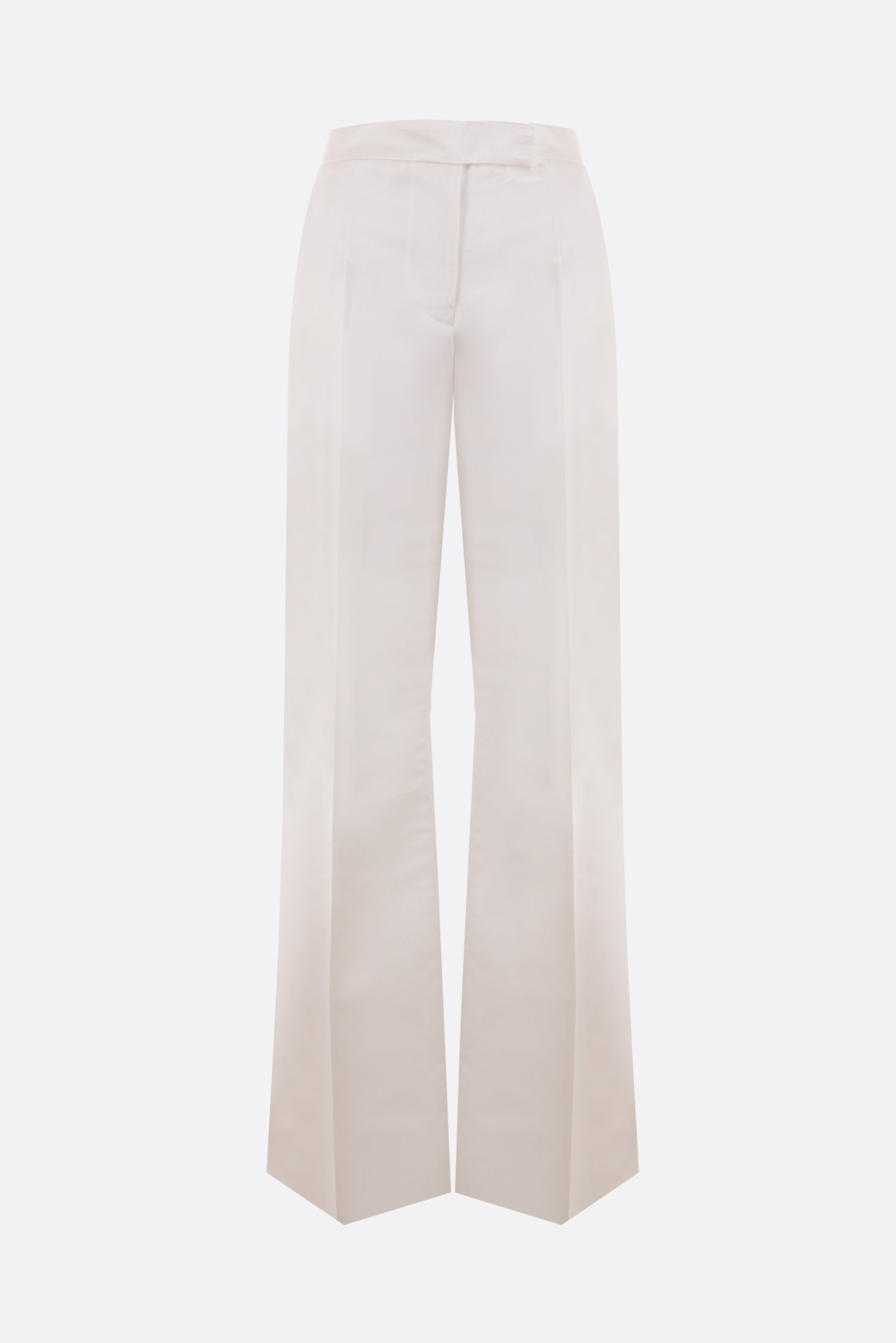 Andrea wool and silk straight-leg pants