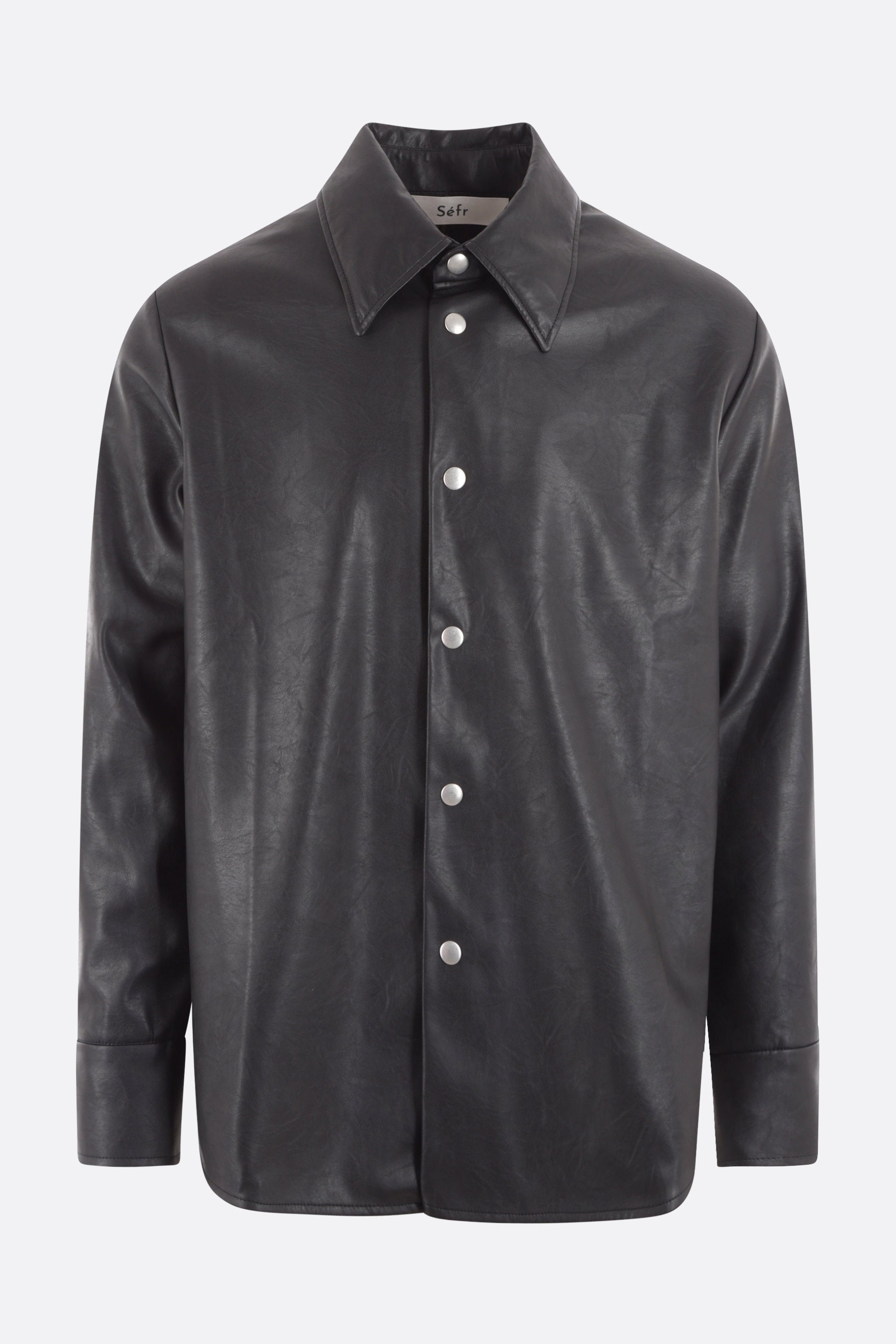 Rainier faux leather shirt