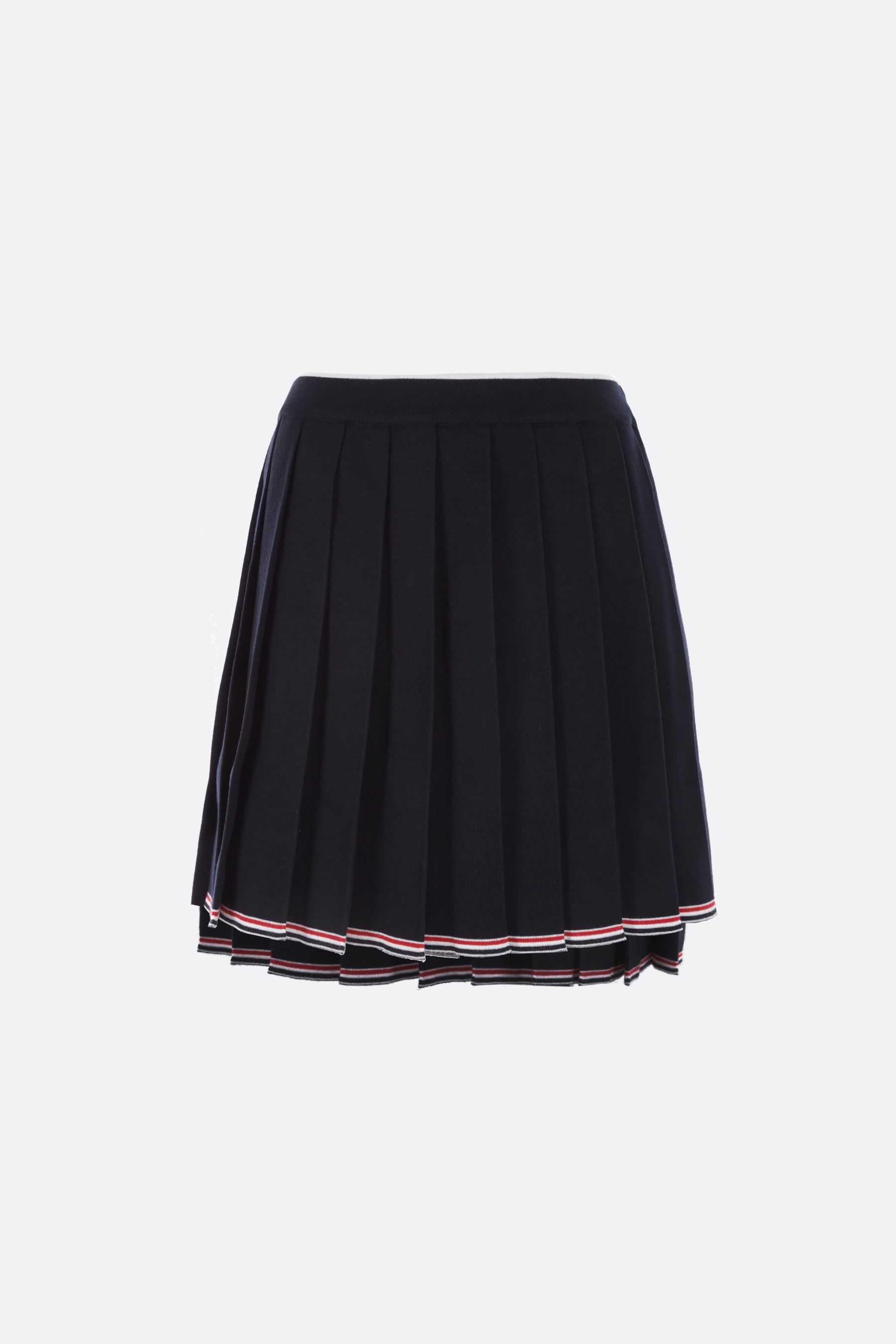 pleated knit skirt