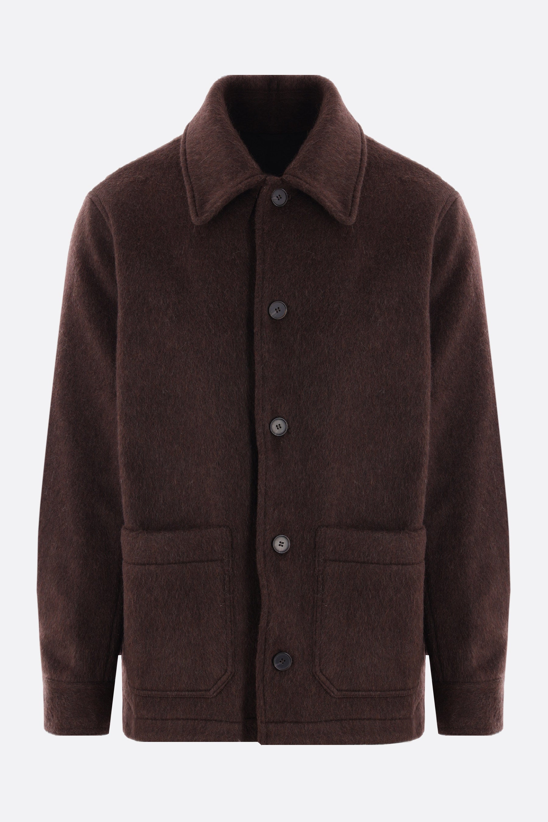 Reno single-breasted wool blend coat