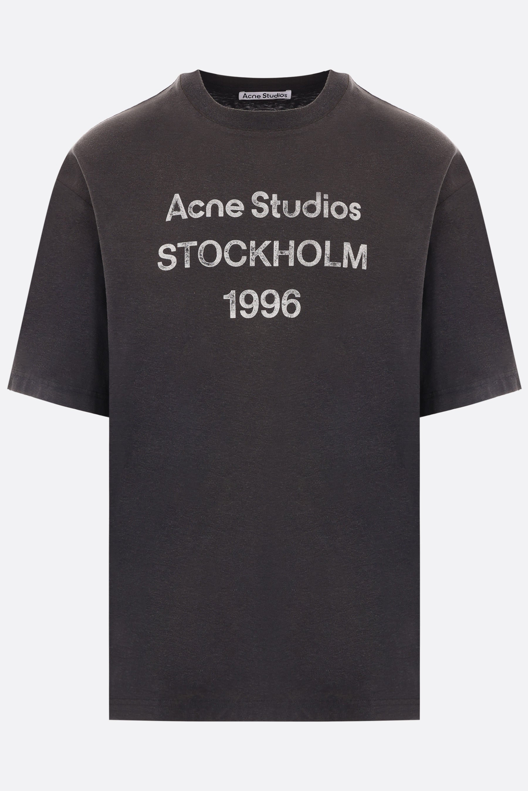 Acne Studios 1996 print cotton and hemp t-shirt