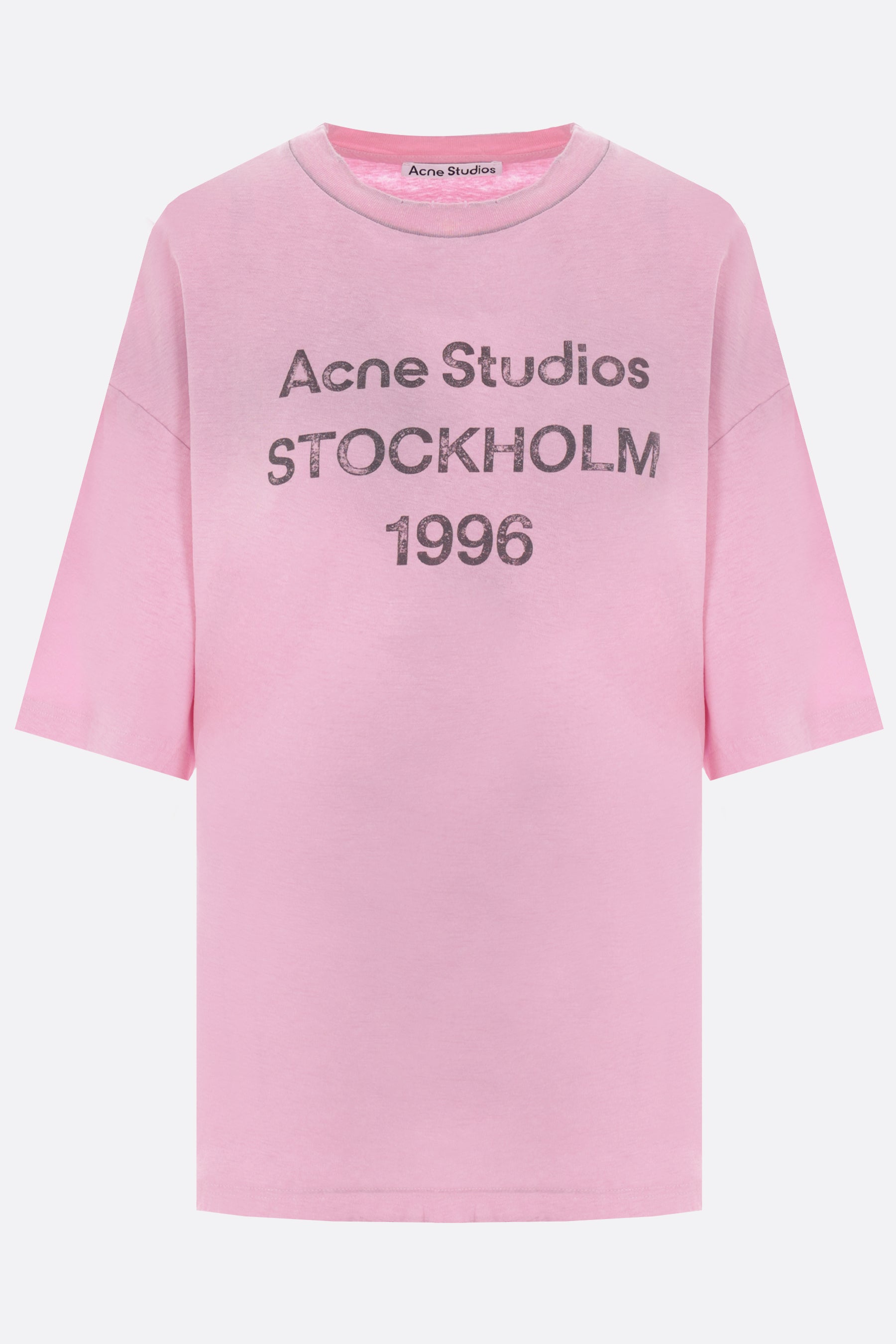 Acne Studios 1996 print cotton and hemp t-shirt