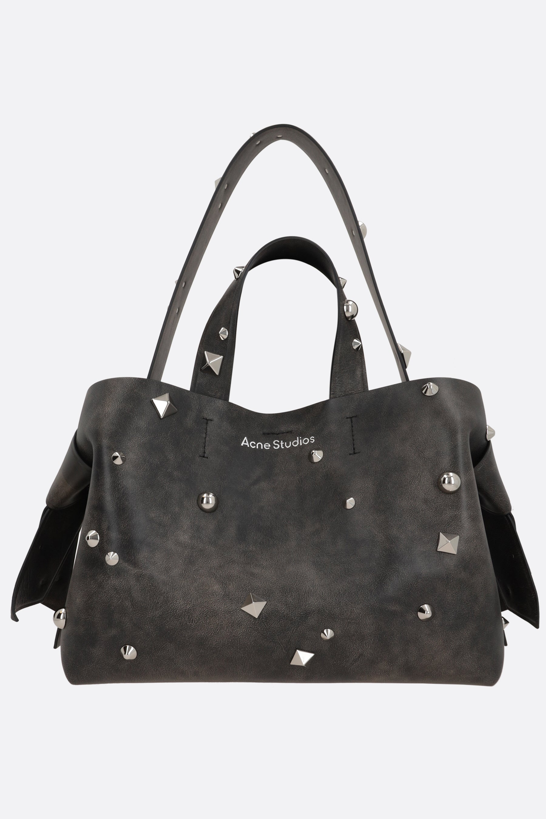 Musubi midi tote bag in studded leather