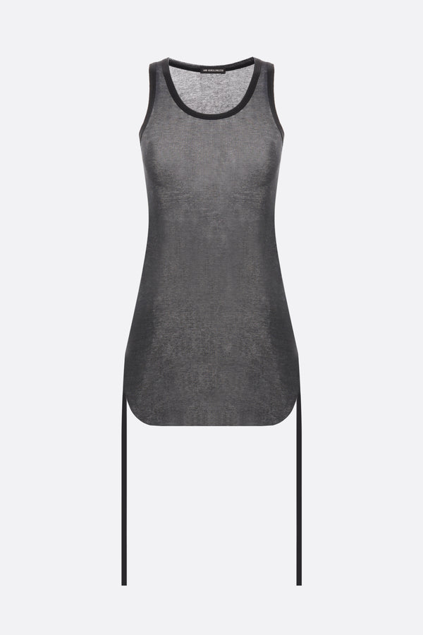 Mara ribbed jersey tank top