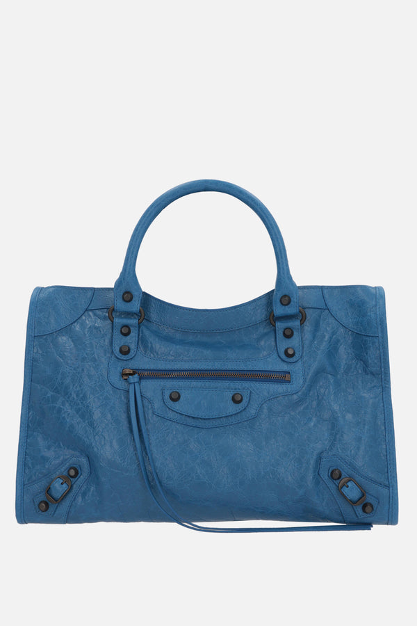 Le City medium handbag in Arena leather