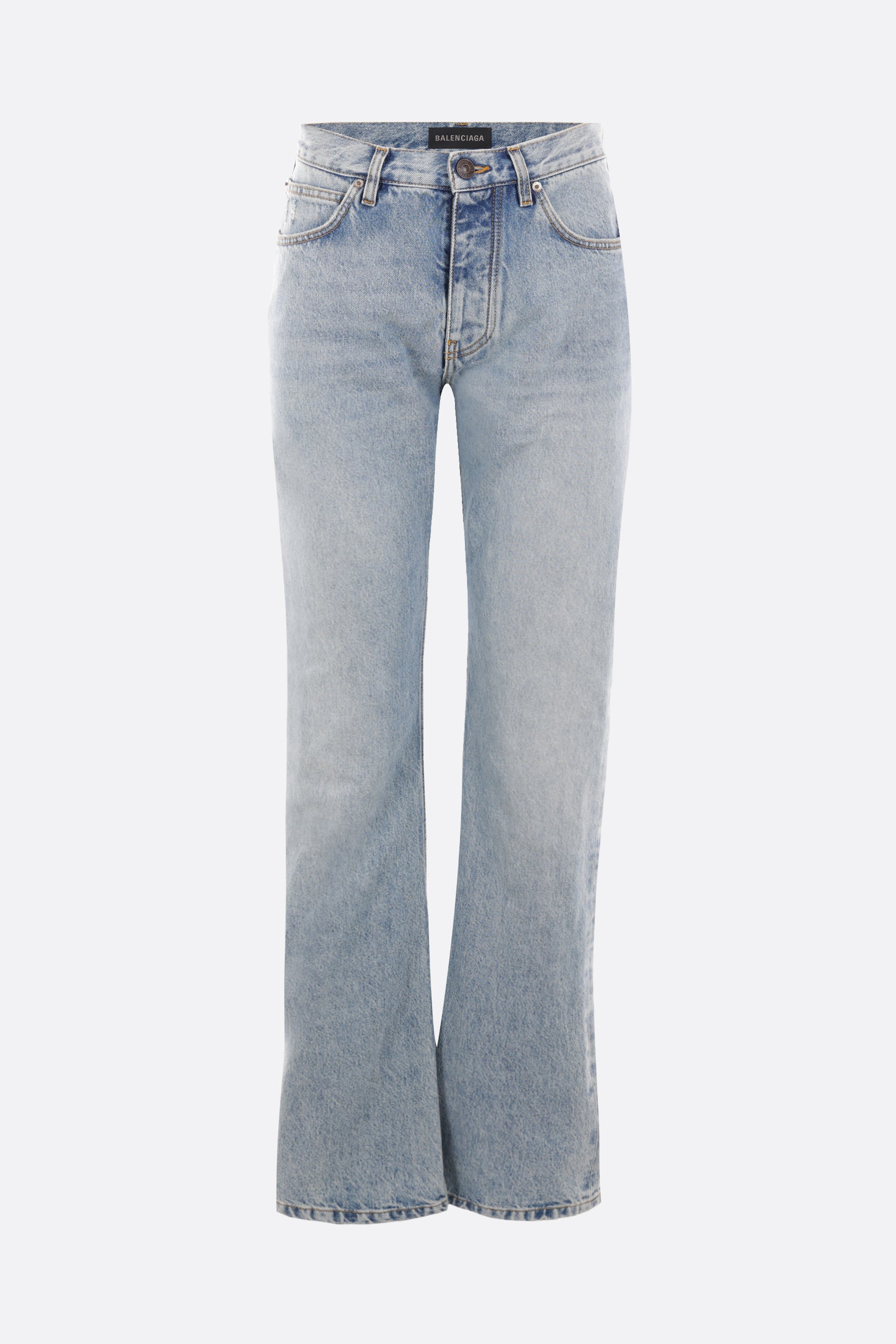 low-waist straight jeans in organic Japanese twill