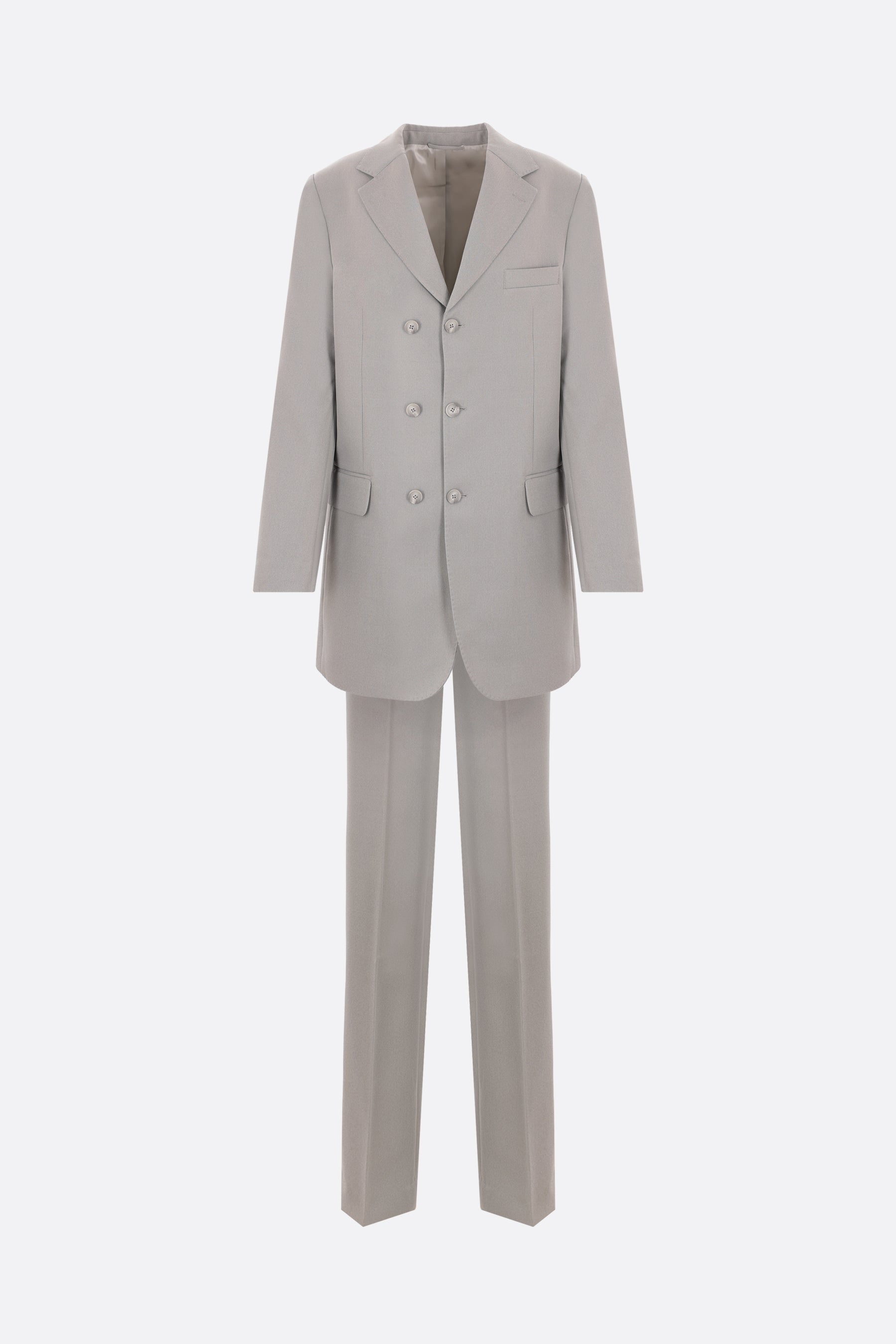 wool blend two-piece suit