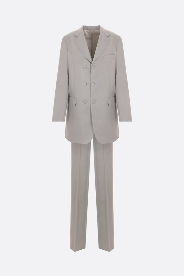 wool blend two-piece suit