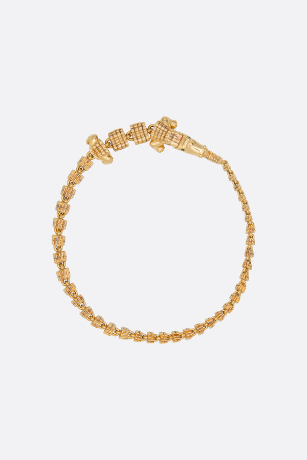 Alligator Vertebrae 18K gold bracelet