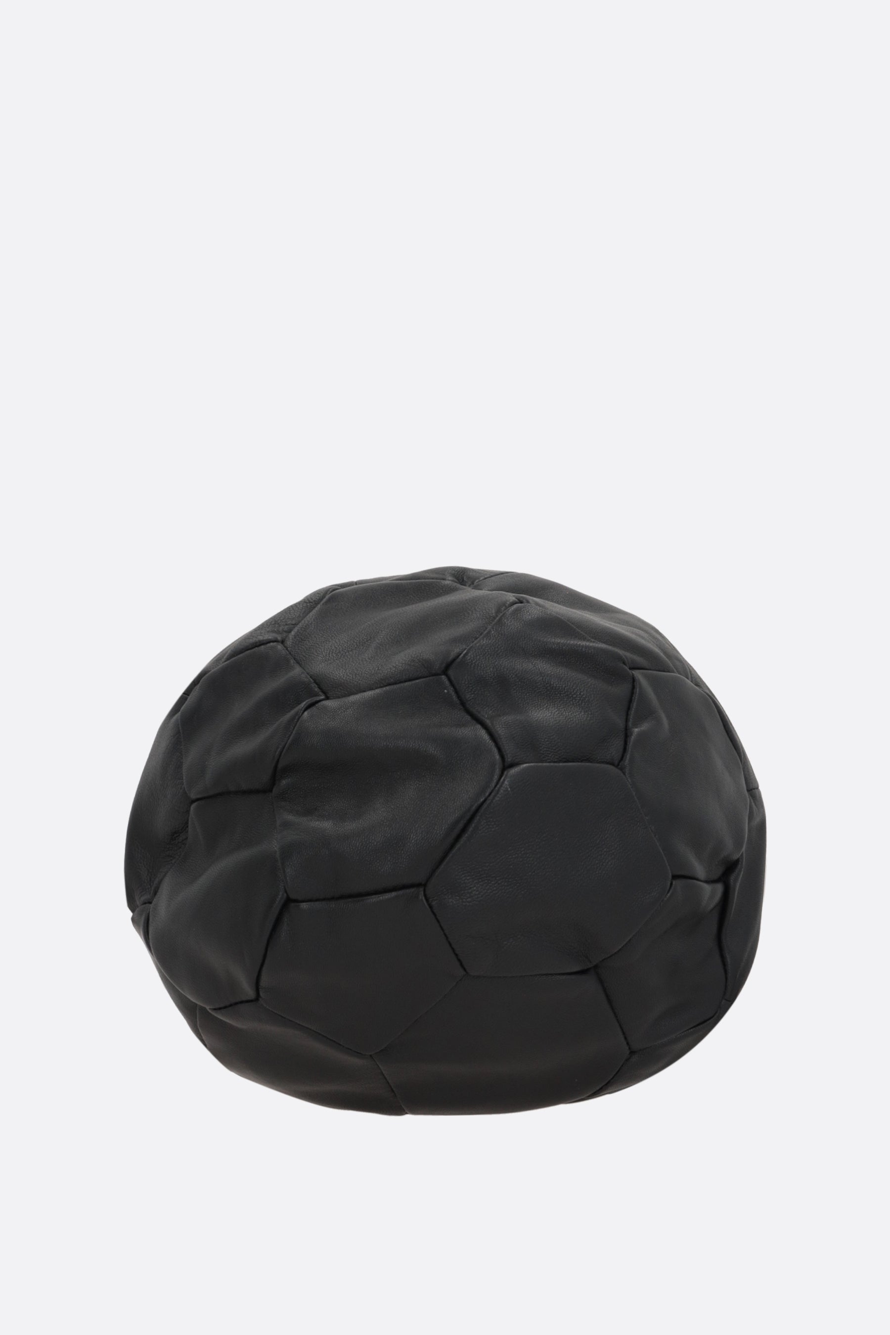 Football quilted leather shoulder bag