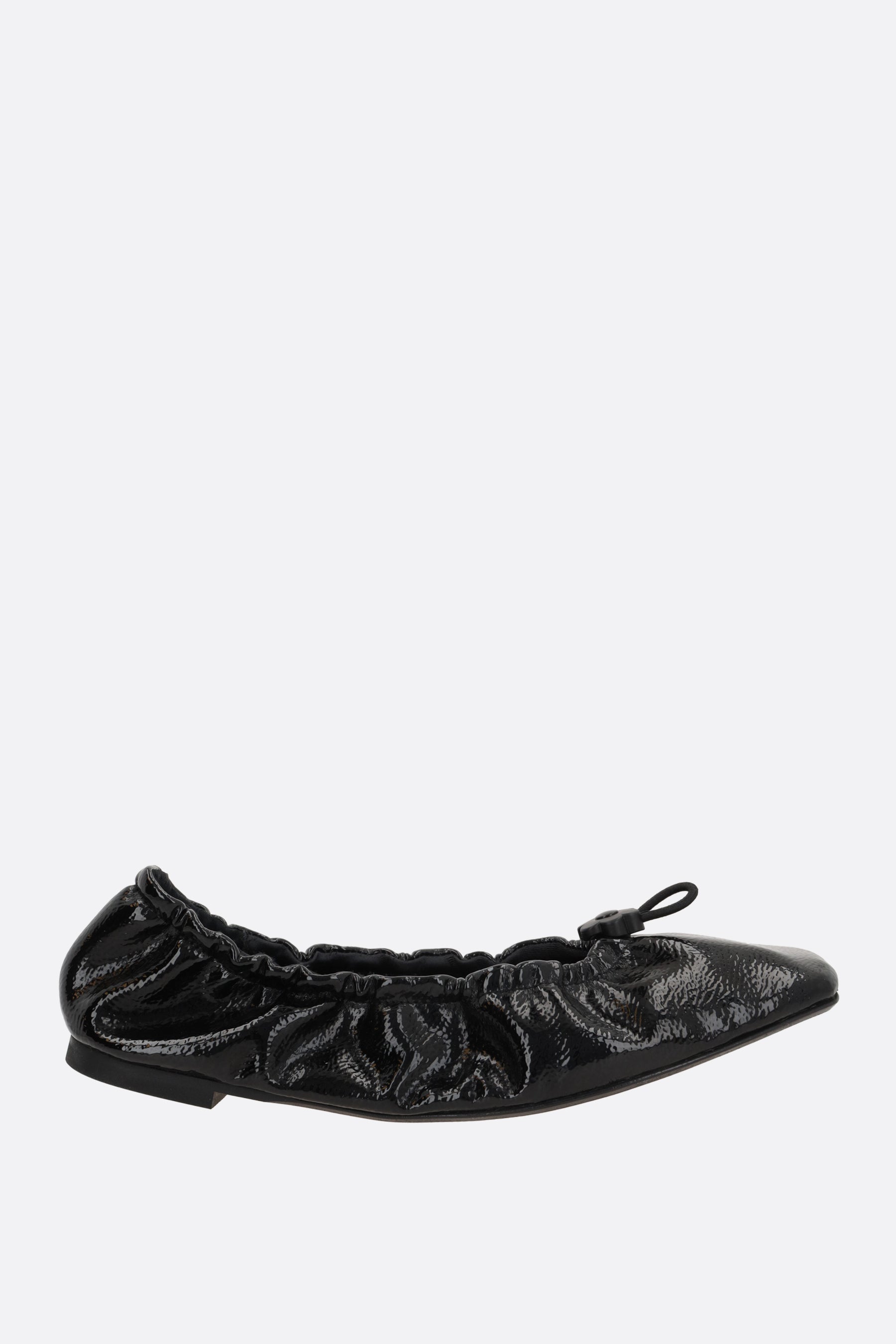 Orbella ballet flats in glossy faux leather