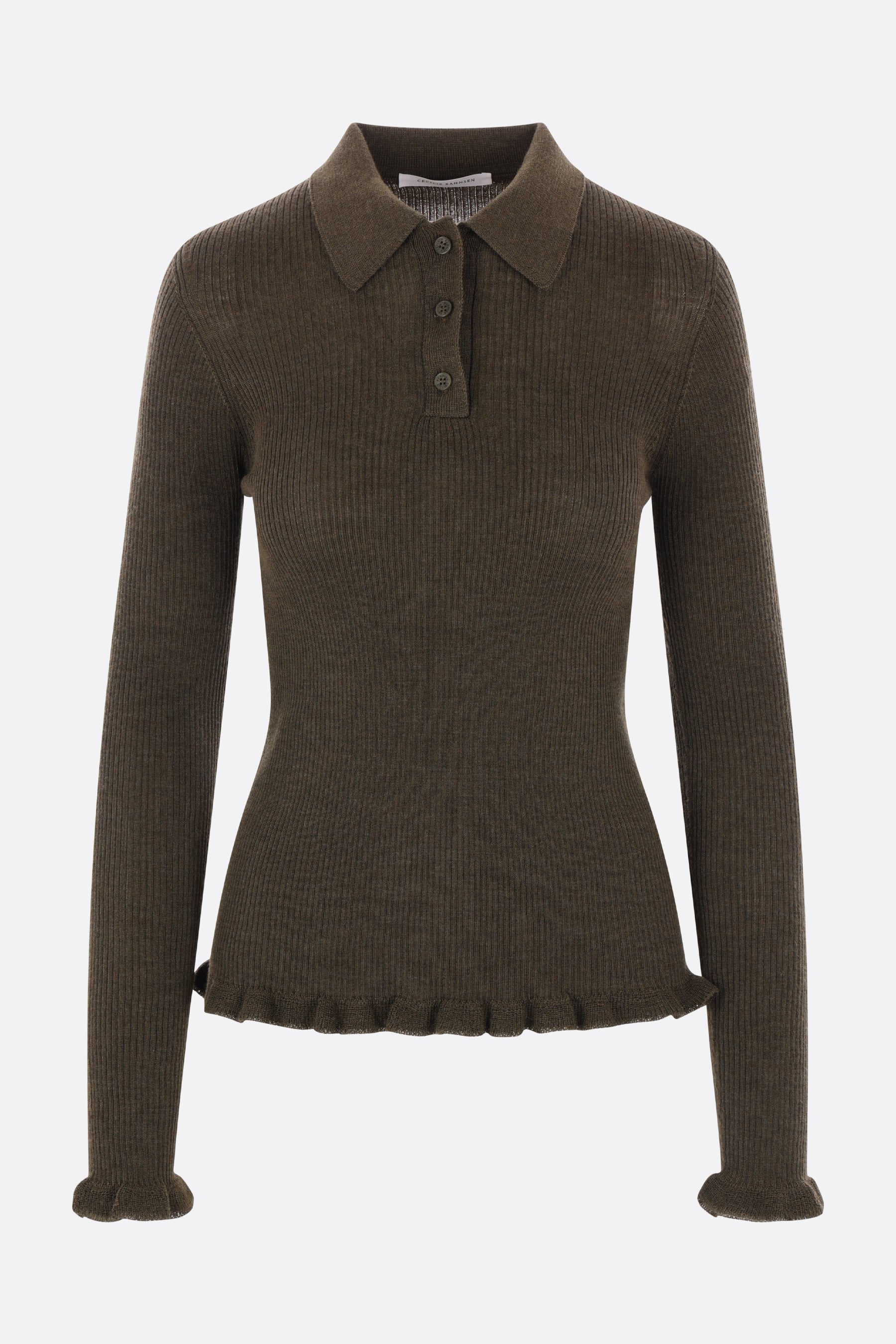 Oda top in merino wool knit