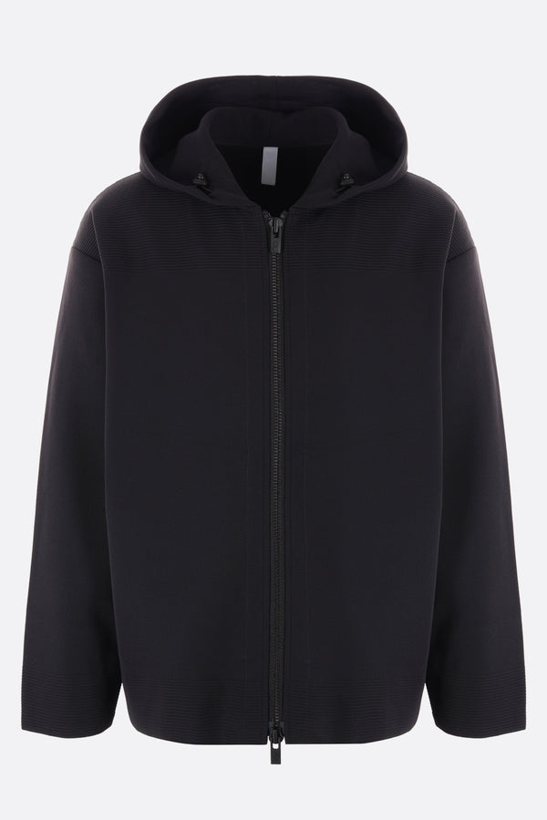 Milan rib knit full-zip jacket