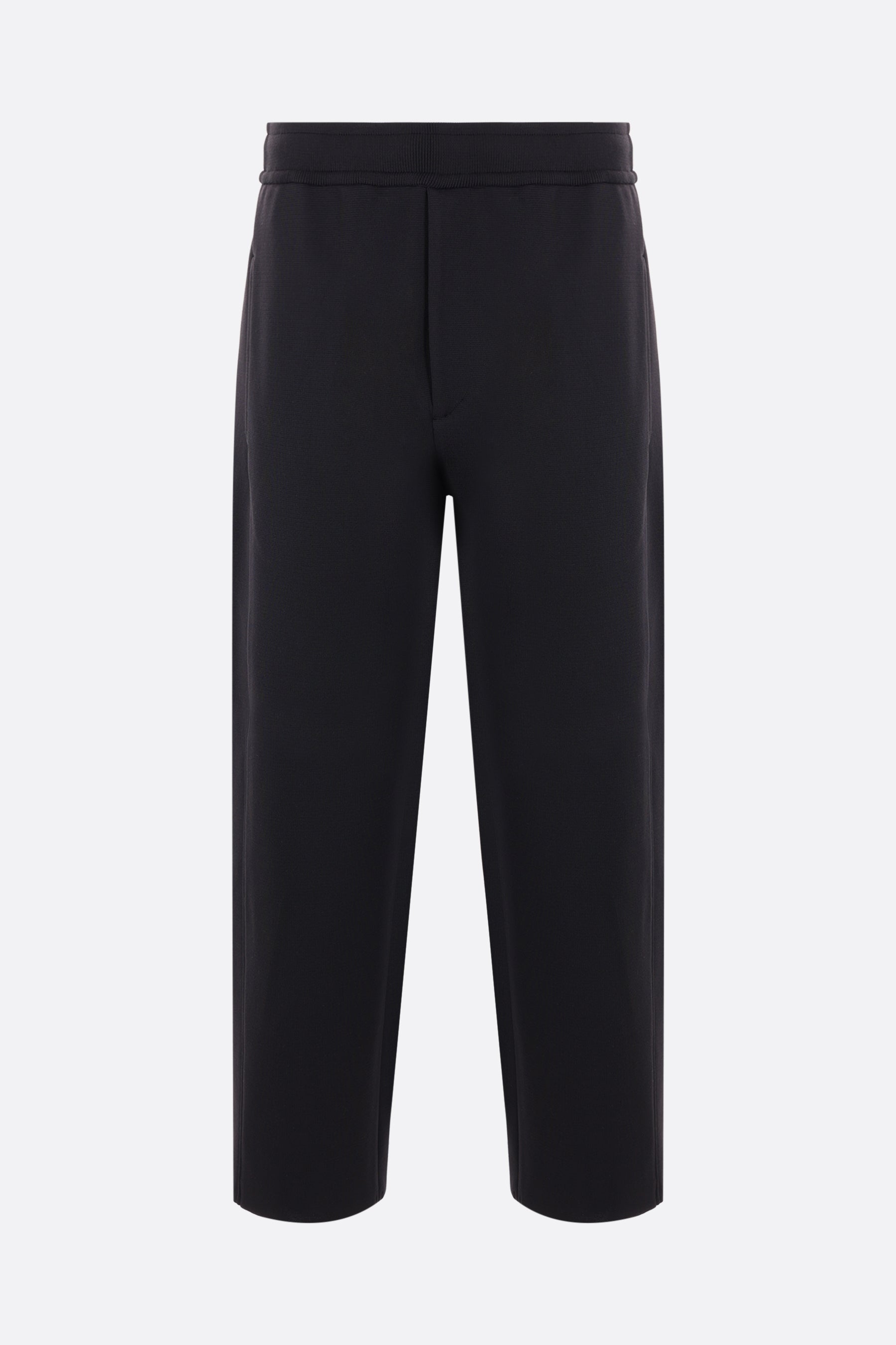 Milan rib knit curved trousers