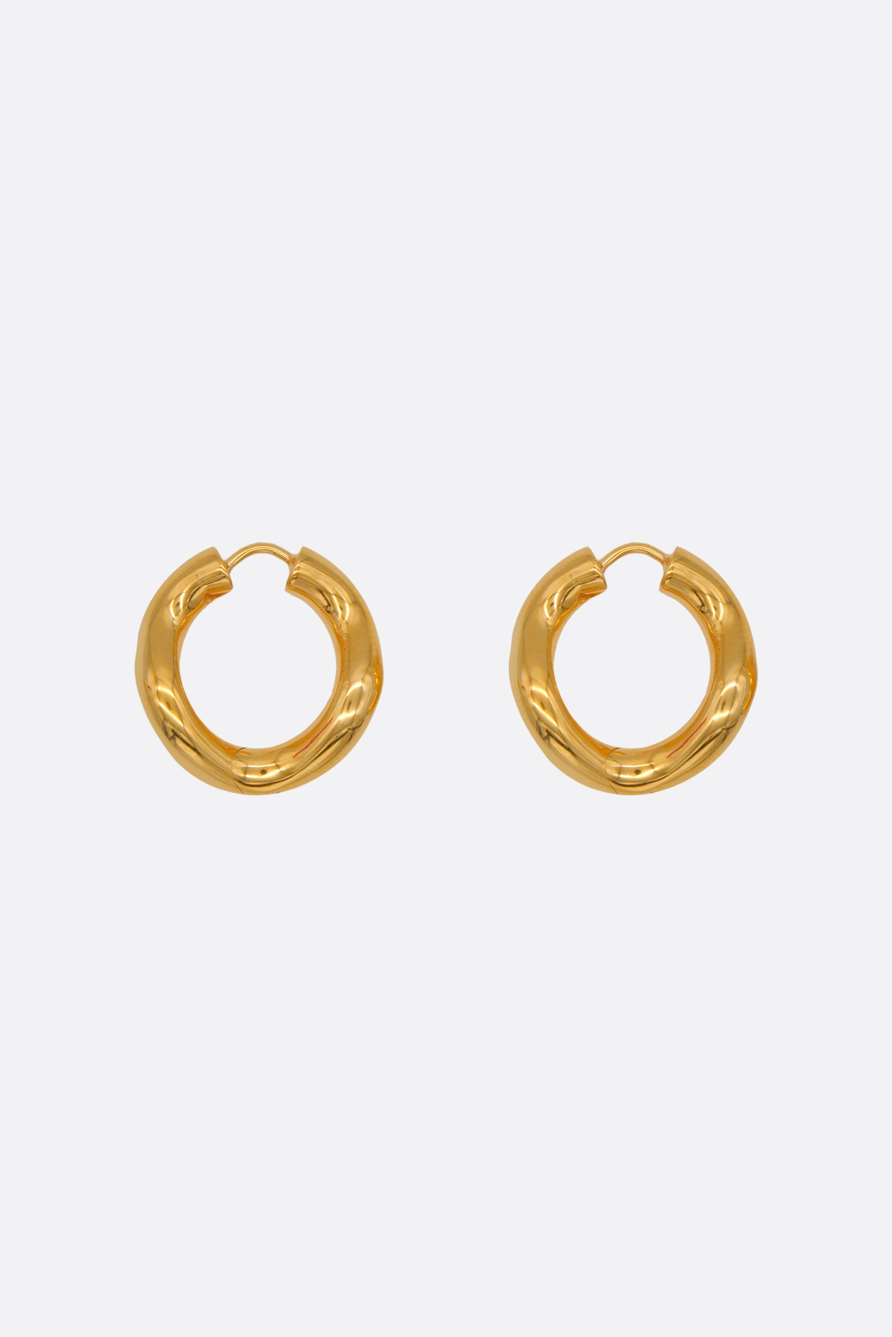 Wave hoop earrings