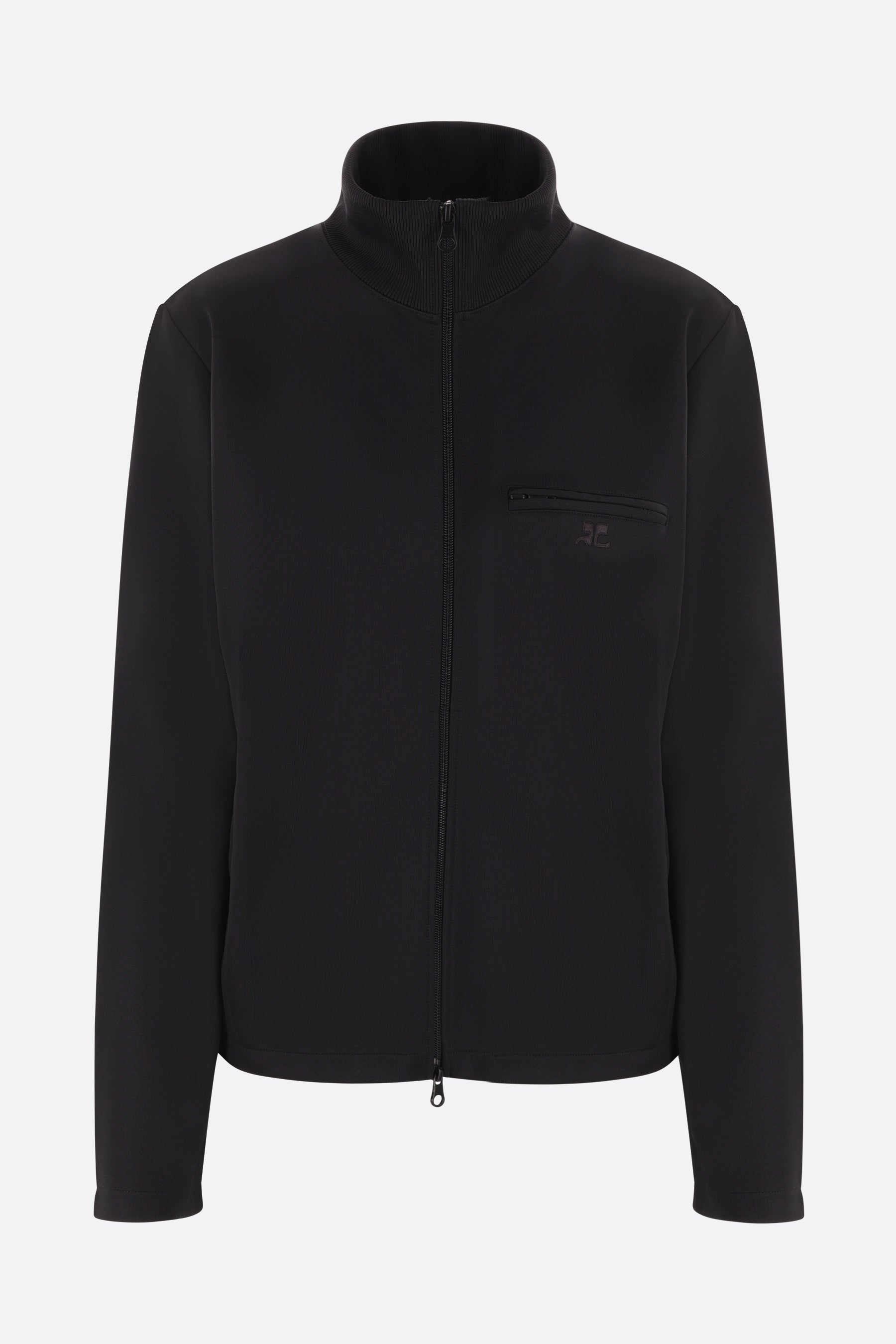 technical jersey tracksuit jacket