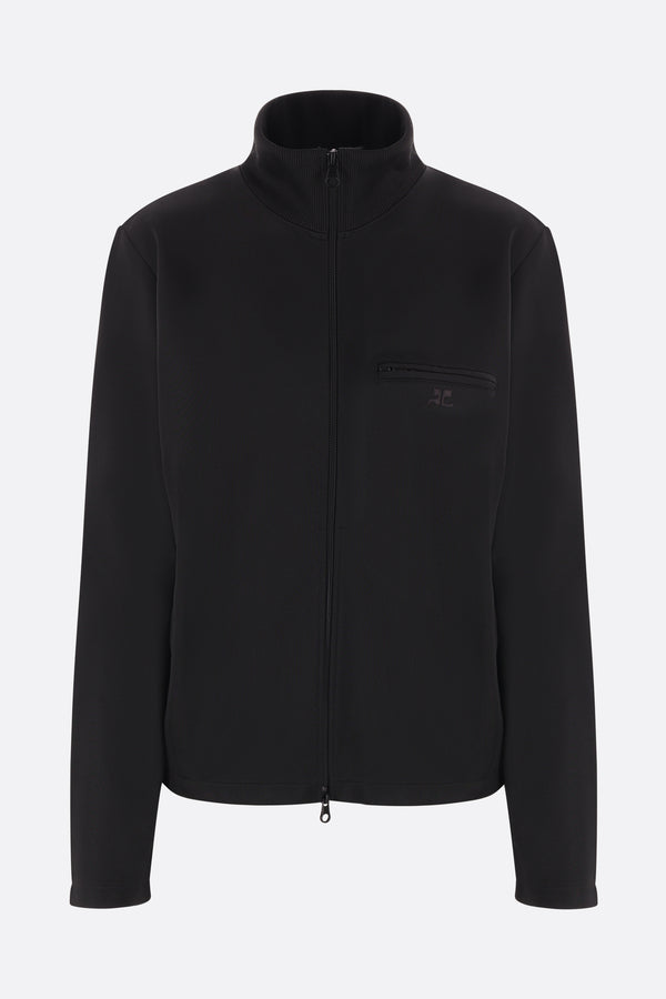 technical jersey tracksuit jacket