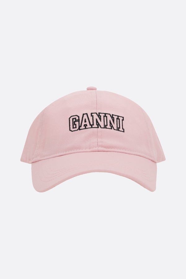 logo embroidered gabardine baseball cap