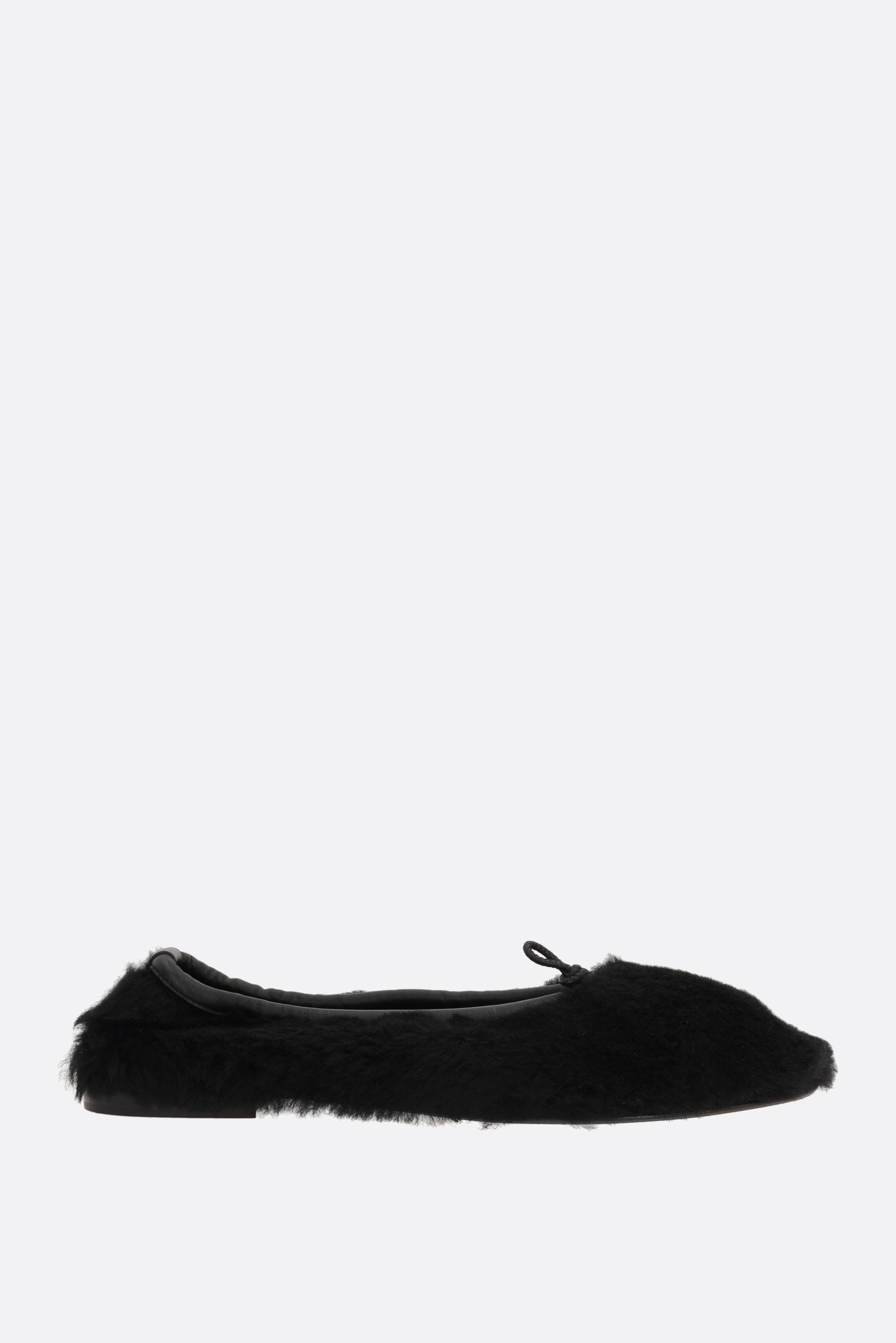 Puntera ballet flats in shearling