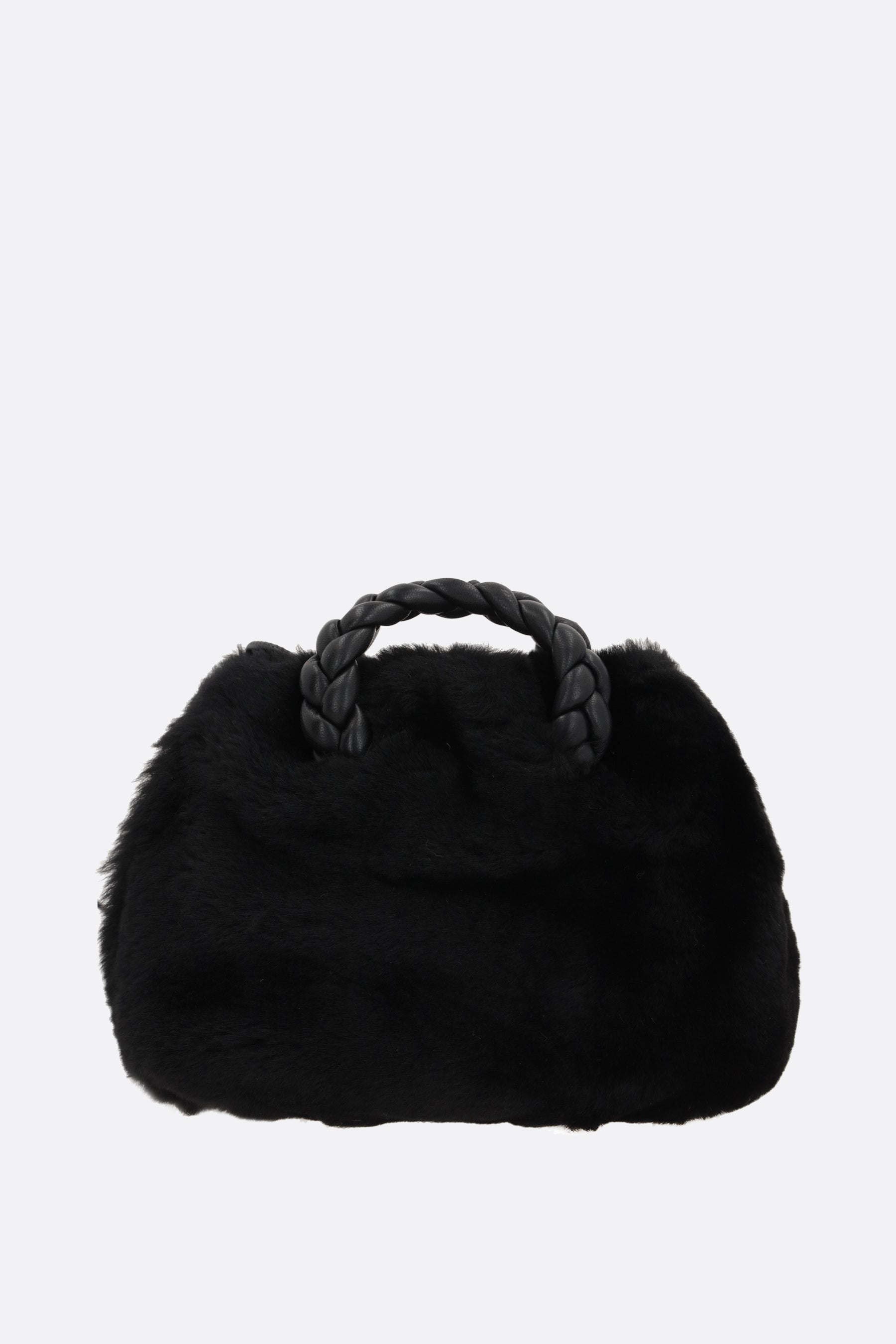 borsa a tracolla Bombon in shearling