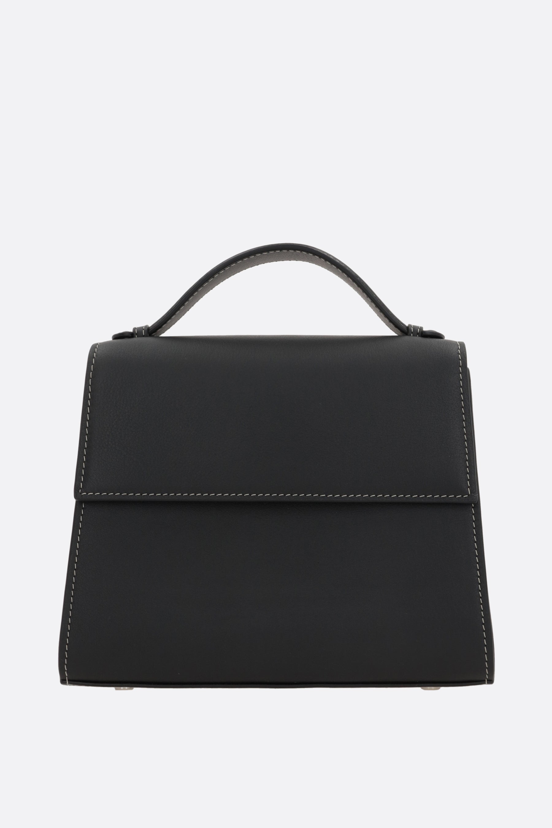 medium top handle bag in nappa