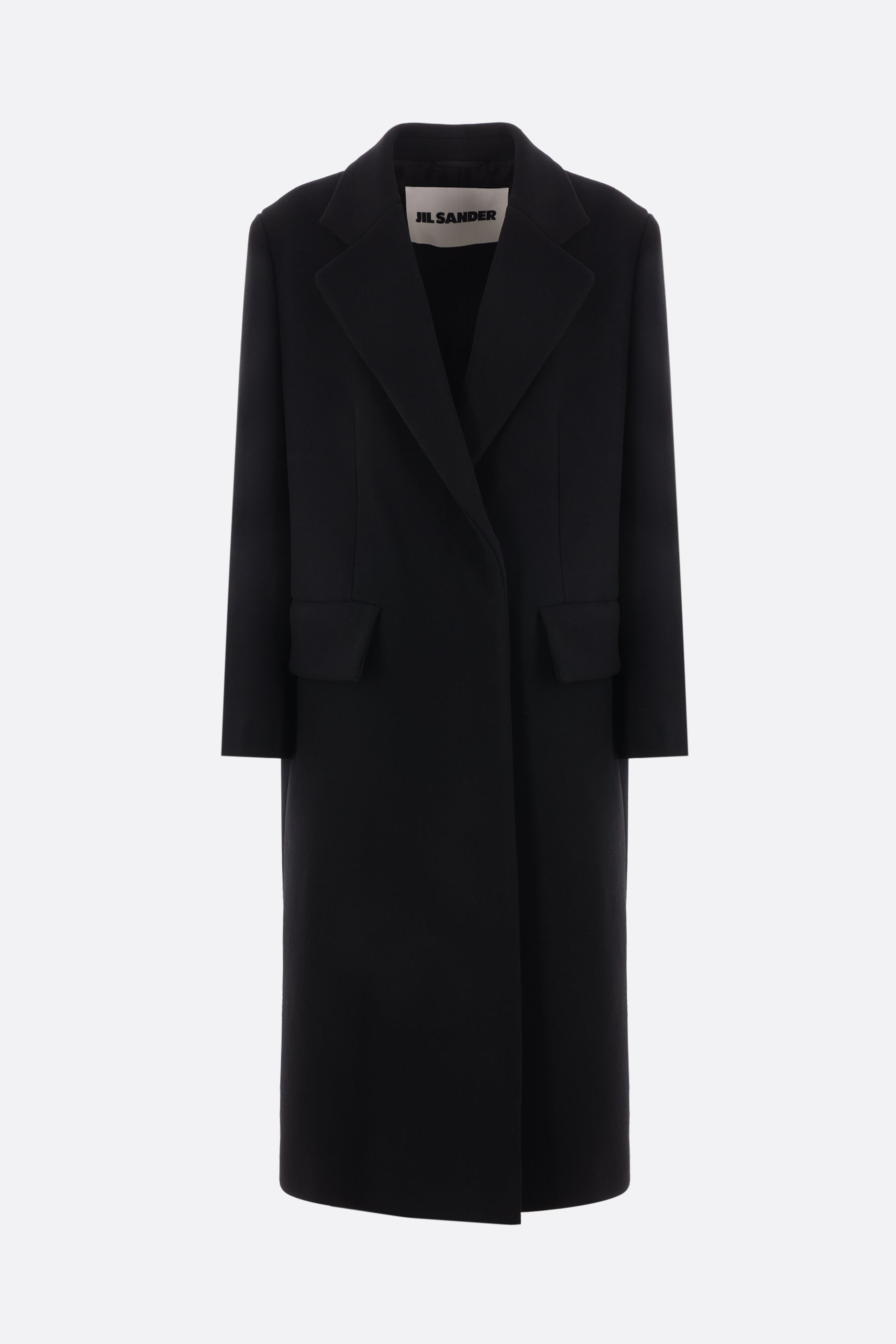 double-breasted wool coat