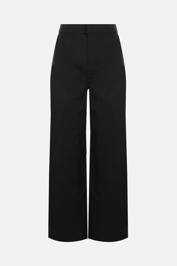 Sea Island denim straight-leg trousers