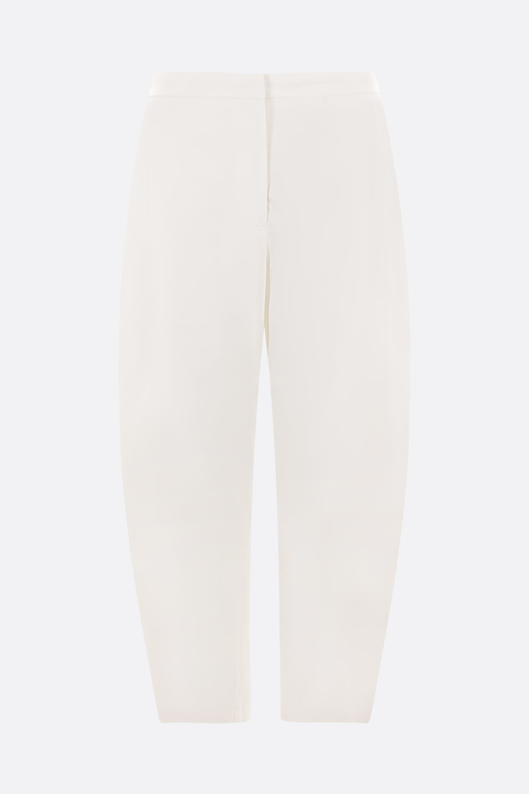 baggy-fit cotton trousers