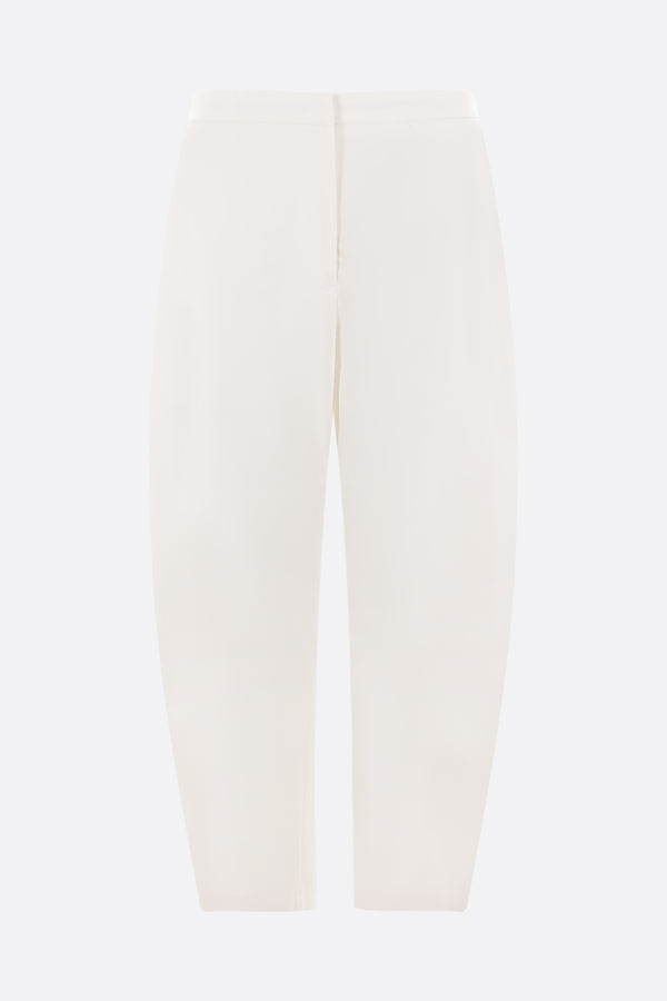 baggy-fit cotton trousers