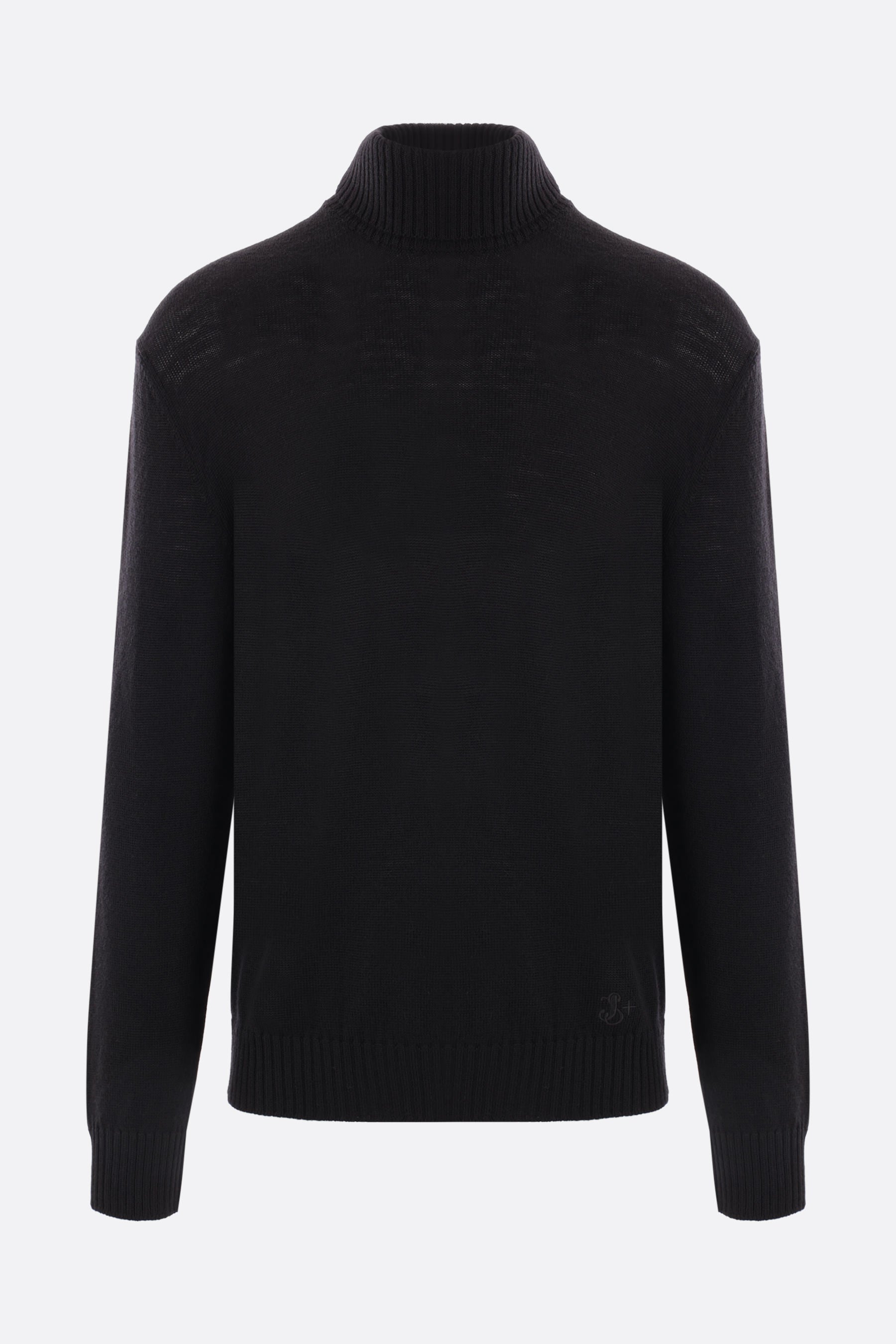 JS+ embroidered wool turtleneck